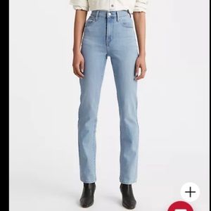 Levi’s High Rise Straight Leg Jeans